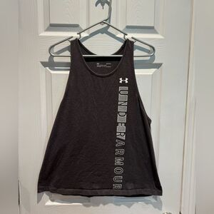Under Armour Women’s Heat Gear Sport Tank Top. Large. Gray. Workout Athletic